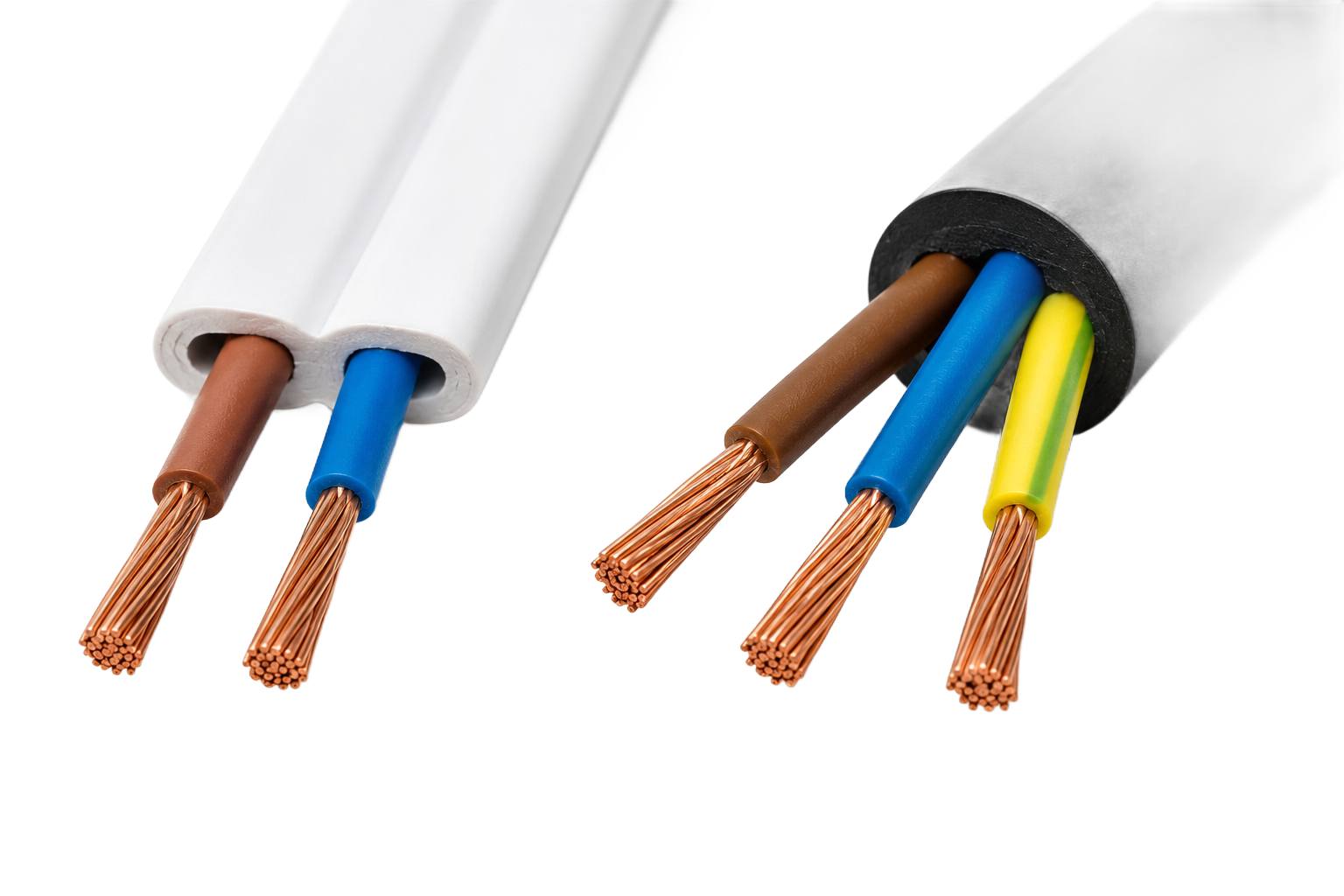 Flexo šňůra PVC 3x1mm² bílá 3m